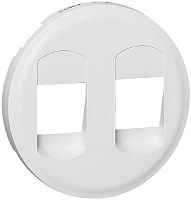 Лицевая панель Legrand Celiane для 2-м. розетки аудио белый картинка